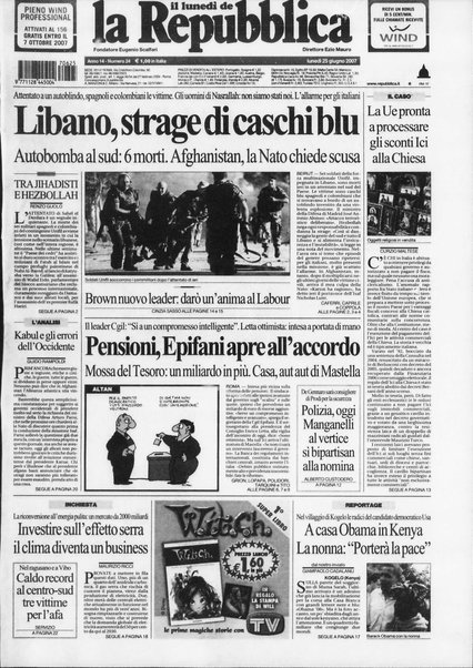 Il lunedì de La repubblica